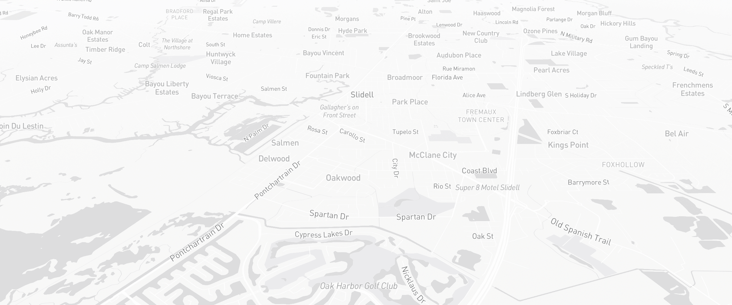 Neighborhood map of Slidell, LA — the area served by Life Insurance Agents of Slidell Group